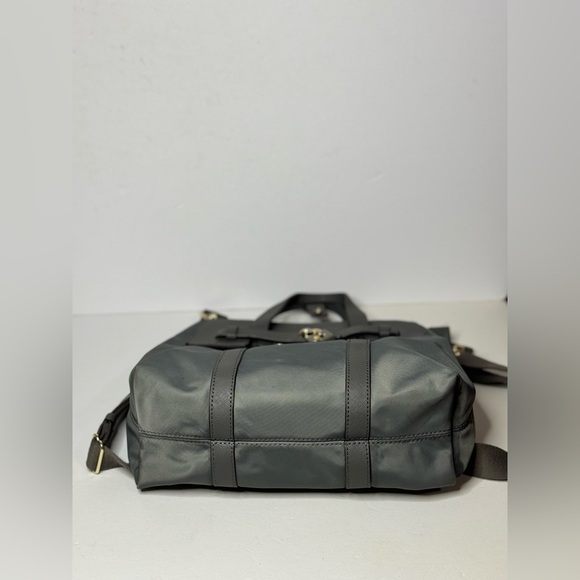 HENRI BENDEL Jet Setter Nylon Leather Convertible Shoulder Bag Backpack Gray - Picture 12 of 12